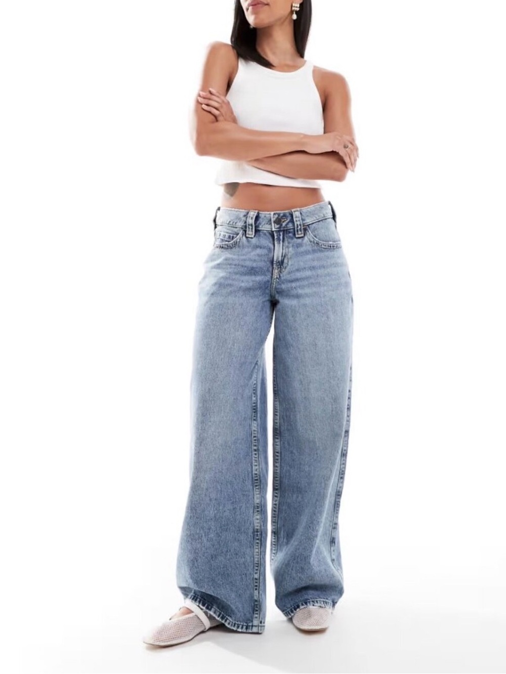 Hollister Low Rise Super Baggy Jeans 0